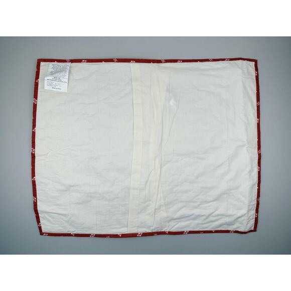 Pottery Barn Larkin Pillow Sham Americana Star Quilted Red Blue Handcrafted - Picture 3 of 6